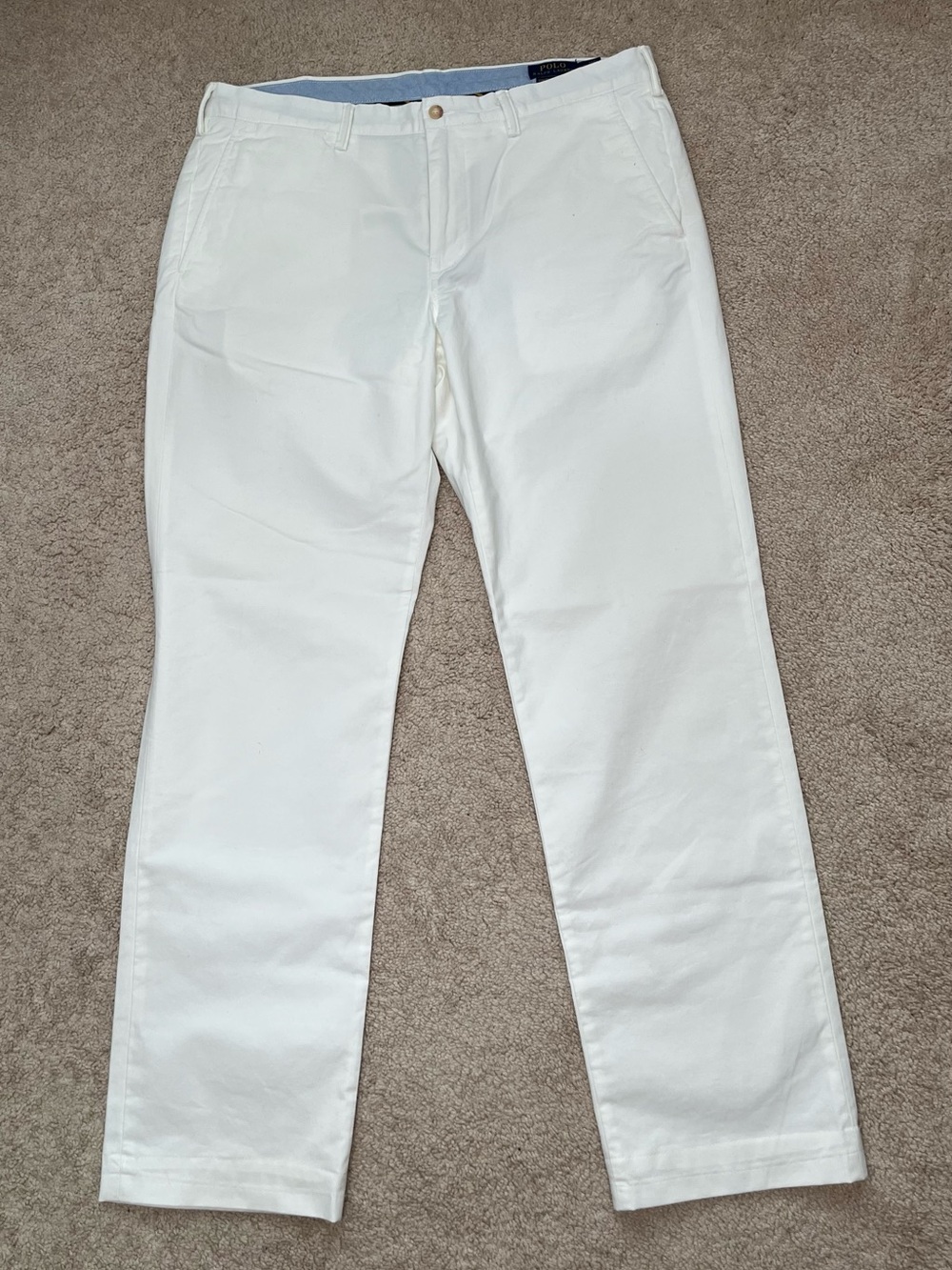 Ralph Lauren White Cotton Chinos